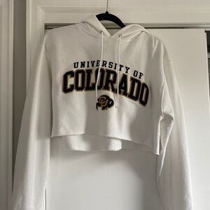 University of Colorado cropped sweatshirt
